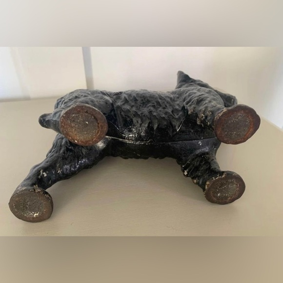 Vintage 1930s Hubley Cast Iron Scottie Irish Terrier Heavy Door Stop Decor - Picture 6 of 10